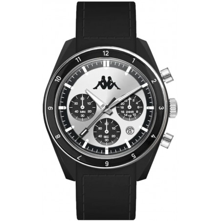 Orologio Unisex Kappa Rush Ceramica KW-059 Cinturino in Silicone Nero 45mm