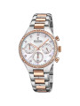 Orologio Cronografo Donna Festina Boyfriend F20403/1 in Acciaio Silver e Rosè