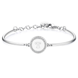 Bracciale Donna Brosway Chakra BHK143 Inziale T Lettera Originale
