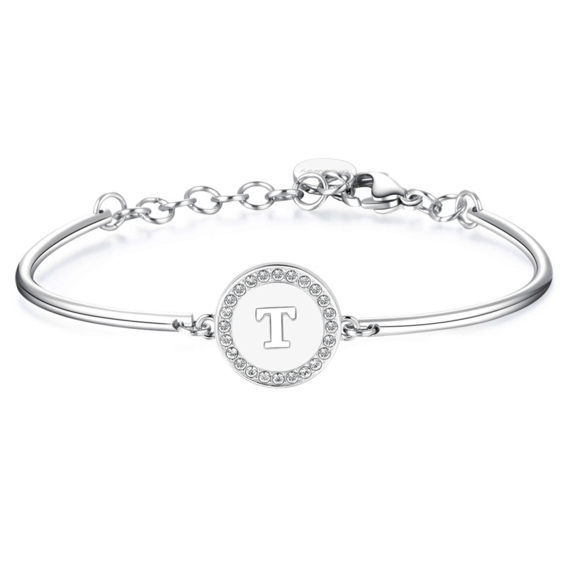 Bracciale Donna Brosway Chakra BHK143 Inziale T Lettera Originale Bracciale Donna Brosway Chakra BHK143 Inziale T Lettera Originale