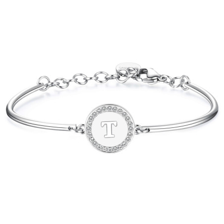 Bracciale Donna Brosway Chakra BHK143 Inziale T Lettera Originale