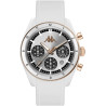 Orologio Cronografo Unisex Kappa Rush Ceramica KW-075 Cinturino Bianco Silicone