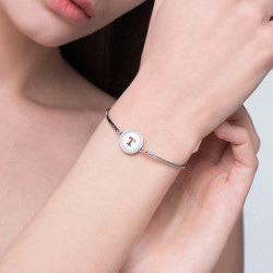 Bracciale Donna Brosway Chakra BHK143 Inziale T Lettera Originale