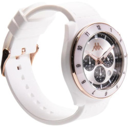 Orologio Cronografo Unisex Kappa Rush Ceramica KW-075 Cinturino Bianco Silicone