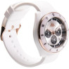 Orologio Cronografo Unisex Kappa Rush Ceramica KW-075 Cinturino Bianco Silicone