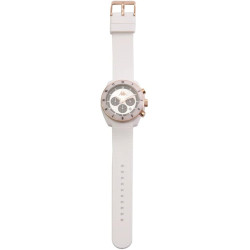 Orologio Cronografo Unisex Kappa Rush Ceramica KW-075 Cinturino Bianco Silicone
