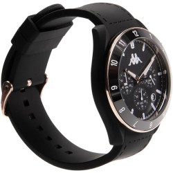 Orologio Cronografo Unisex Kappa Rush Ceramica KW-060 Cinturino in Silicone Nero