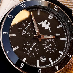 Orologio Cronografo Unisex Kappa Rush Ceramica KW-060 Cinturino in Silicone Nero