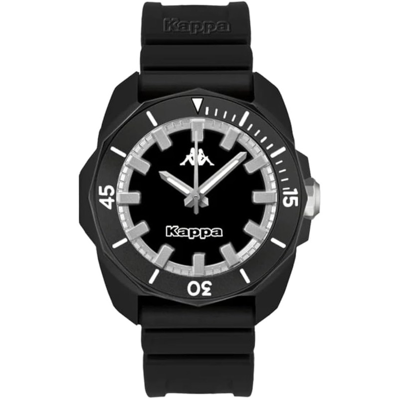 Orologio Unisex Kappa Strong KW-025 in Silicone Nero Wateresist Orologio Unisex Kappa Strong KW-025 in Silicone Nero Wateresist