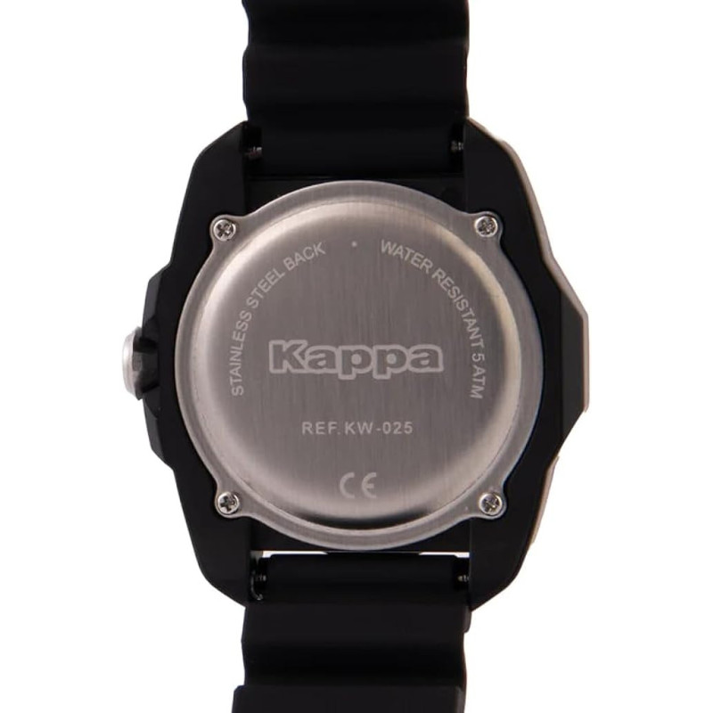 Orologio Unisex Kappa Strong KW-025 in Silicone Nero Wateresist