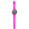 Orologio Cronografo Unisex Kappa KW-042 Cinturino in Silicone Fuxia Cassa 45mm