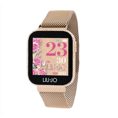 Smartwatch Luxury Liu Jo Pink Gold SWLJ011 glitter | GioielliNadir.it