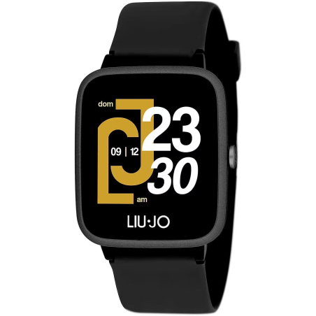 Orologio Smartwatch Unisex Liujo SWLJ045 in Silicone Nero Full Touch