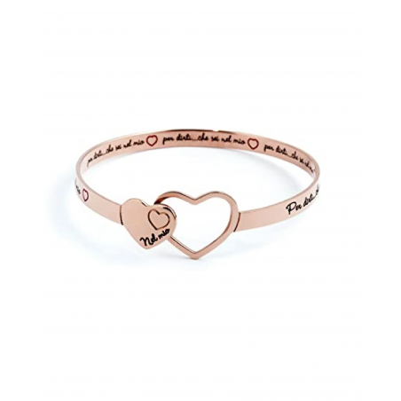 Bracciale donna Marlù Nel mio cuore 15BR026R in Acciaio Oro Rosa