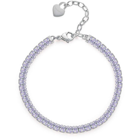 Bracciale Donna Brosway Desideri BEI063 in Acciaio 304 con Zirconi Lavanda