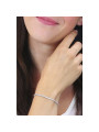 Bracciale Donna Brosway Desideri BEI016 in Acciaio con Quadrifoglio e Zirconi