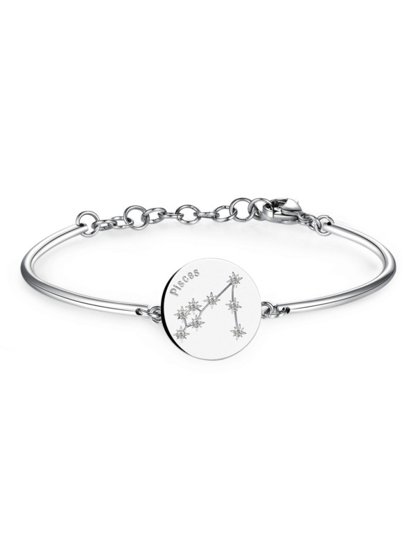 BRACELET WOMAN ZODIAC PISCES BHK22 IN ACIALIO 316