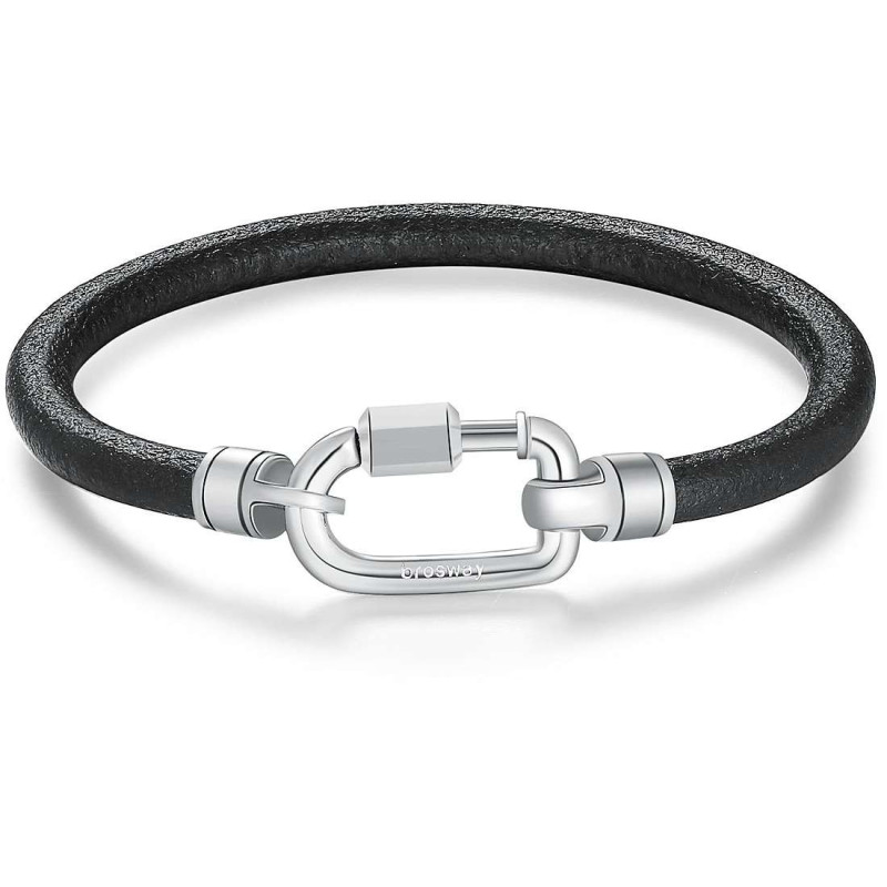 Bracciale uomo cuoio e acciaio gioielli Brosway bnx17 b Bracciale uomo cuoio e acciaio gioielli Brosway bnx17 b