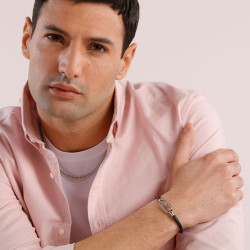 Bracciale uomo cuoio e acciaio gioielli Brosway  bnx17 b