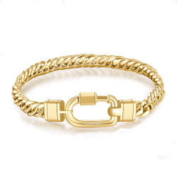 Men's Bracelet Semirigid Jewelry Brosway BNX20B PVD Gold