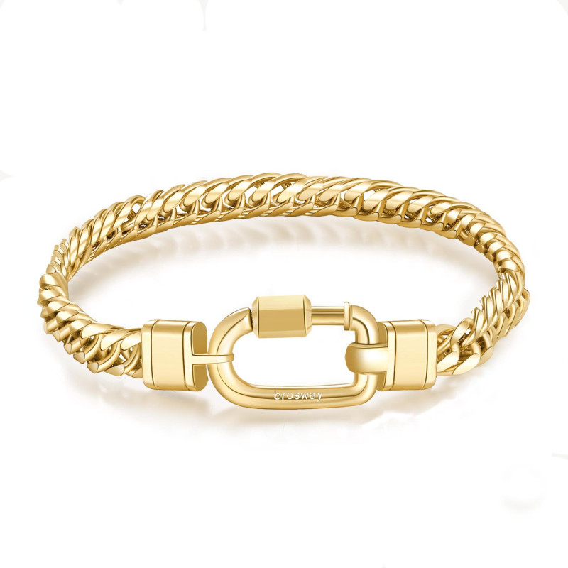 Bracciale Uomo Semirigido Gioielli Brosway BNX20B PVD Oro Bracciale Uomo Semirigido Gioielli Brosway BNX20B PVD Oro