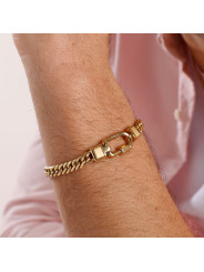 Men's Bracelet Semirigid Jewelry Brosway BNX20B PVD Gold