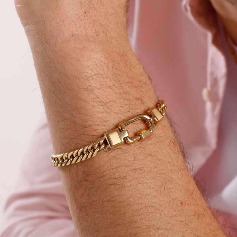 Bracciale Uomo Semirigido Gioielli Brosway BNX20B PVD Oro