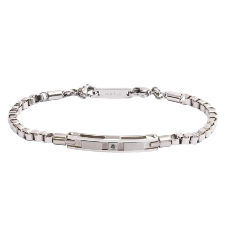 Bracciale Uomo Marlù 30BR0022 Catena Grumetta in Acciao Silver Bracciale Uomo Marlù 30BR0022 Catena Grumetta in Acciao Silver