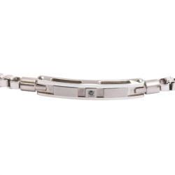 Bracciale Uomo Marlù 30BR0022 Catena Grumetta in Acciao Silver