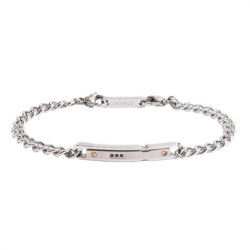 Bracciale Uomo Marlù 30BR0020 Icons Catena Grumetta in Acciaio Silver