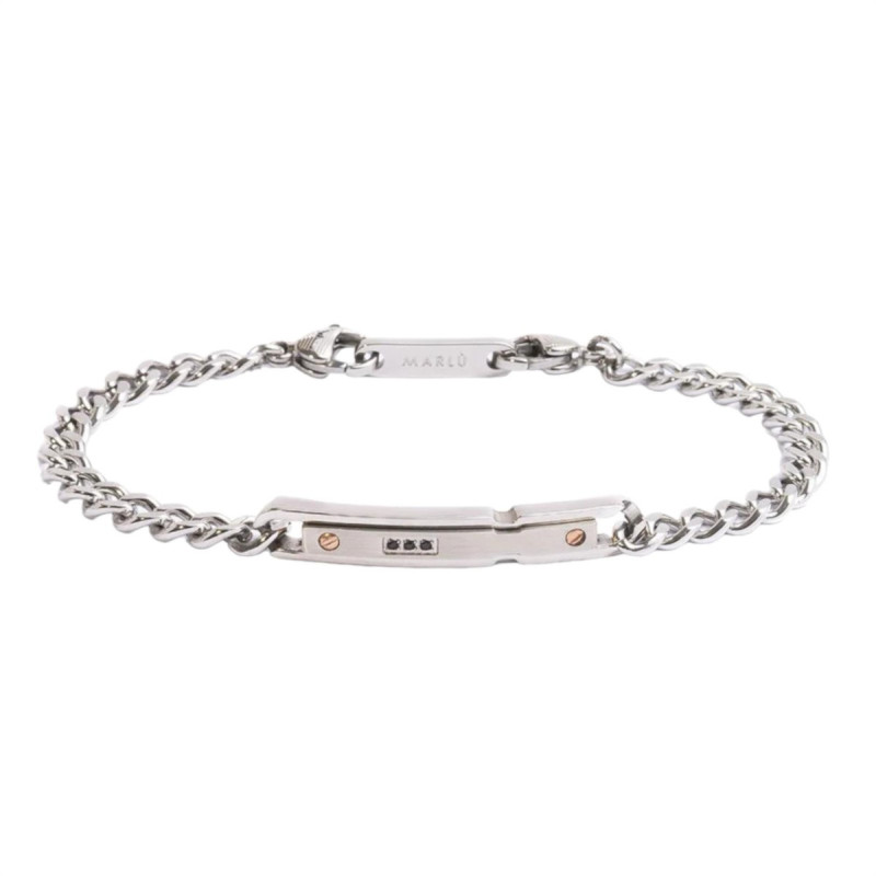 Bracciale Uomo Marlù 30BR0020 Icons Catena Grumetta in Acciaio Silver Bracciale Uomo Marlù 30BR0020 Icons Catena Grumetta in Acciaio Silver