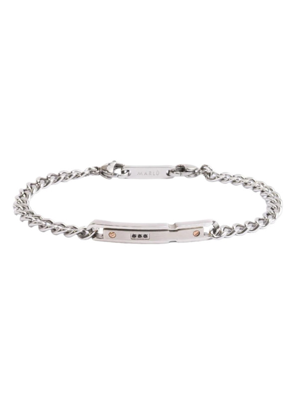 Bracciale Uomo Marlù 30BR0020 Icons Catena Grumetta in Acciaio Silver
