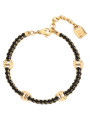 Bracciale Donna Brosway Desideri BEI079 in Acciaio 304 Oro con Zirconi Neri