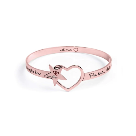 Bracciale in acciaio 316L 15BR034R Marlù da donna