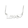 Collana Scritta LOVE Donna in Argento 925 Personalizzabile all'interno