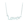 Collana Scritta LOVE Donna in Argento 925 Personalizzabile all'interno