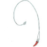 Collana Donna Veneziana in Argento925 e Cornetto Portafortuna in Corallo Rosso