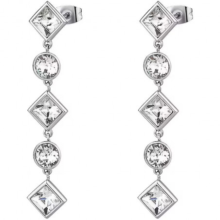 Orecchini Donna Brosway EMPHASIS BEH26 in Acciaio Silver con Cristalli Pendenti