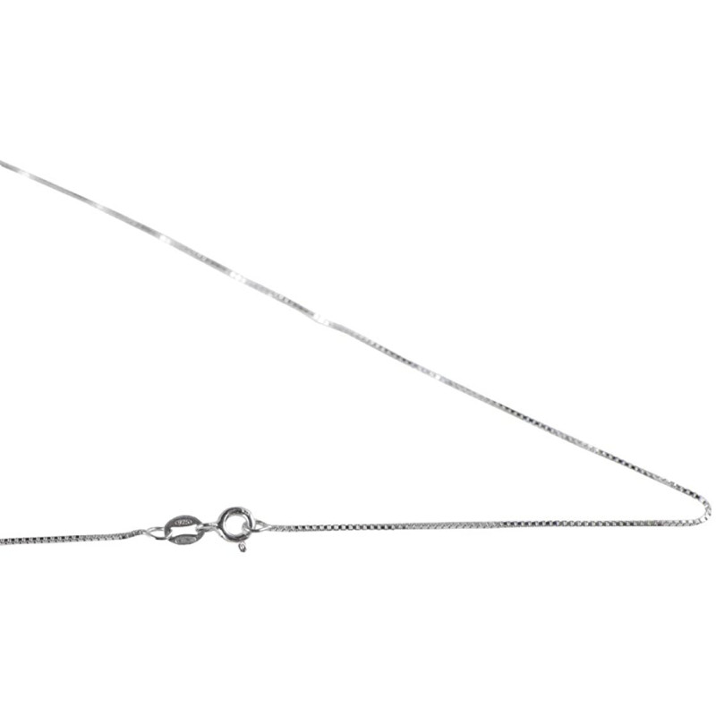 Women's necklace with customizable name in silver, made in italy