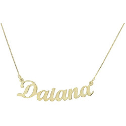 Collana da donna con nome personalizzabile in argento, made in italy