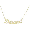 Collana da donna con nome personalizzabile in argento, made in italy