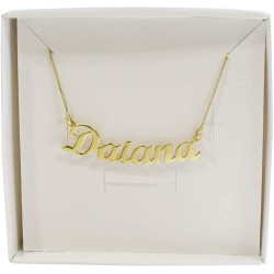 Collana da donna con nome personalizzabile in argento, made in italy