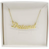 Collana da donna con nome personalizzabile in argento, made in italy