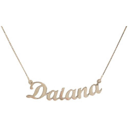 Collana da donna con nome personalizzabile in argento, made in italy