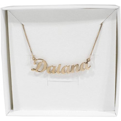 Collana da donna con nome personalizzabile in argento, made in italy