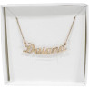 Collana da donna con nome personalizzabile in argento, made in italy