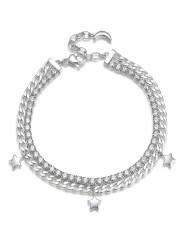 Bracciale Tennis Donna Brosway Desideri Sogno BEI049 Catena, Zirconi Bianchi