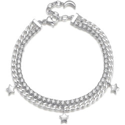 Bracciale Tennis Donna Brosway Desideri Sogno BEI049 Catena, Zirconi Bianchi