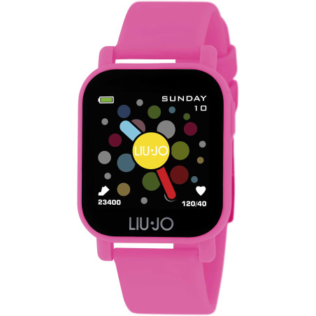 Orologio Smartwatch Unisex LiuJo Teen SWLJ030 Cinturino in Silicone Fucsia Touch
