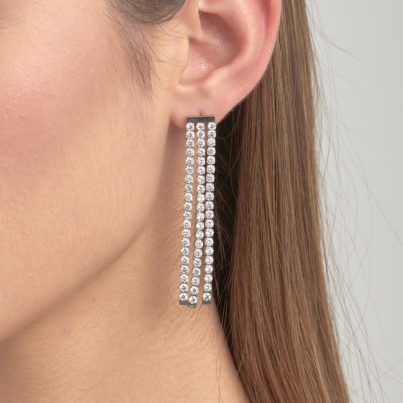 Orecchini Donna Brosway Desideri BEIE001 in Acciaio Colore Silver